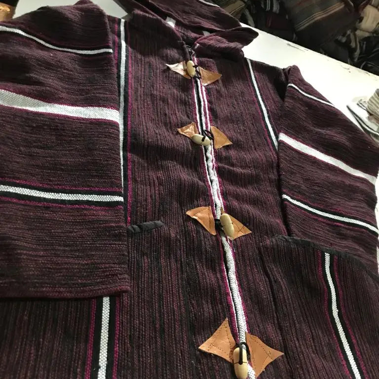 Biyadina Winter Morrocan Hooded Mini Djellaba | Traditional Coat | New Collection 2024 Biyadina Store