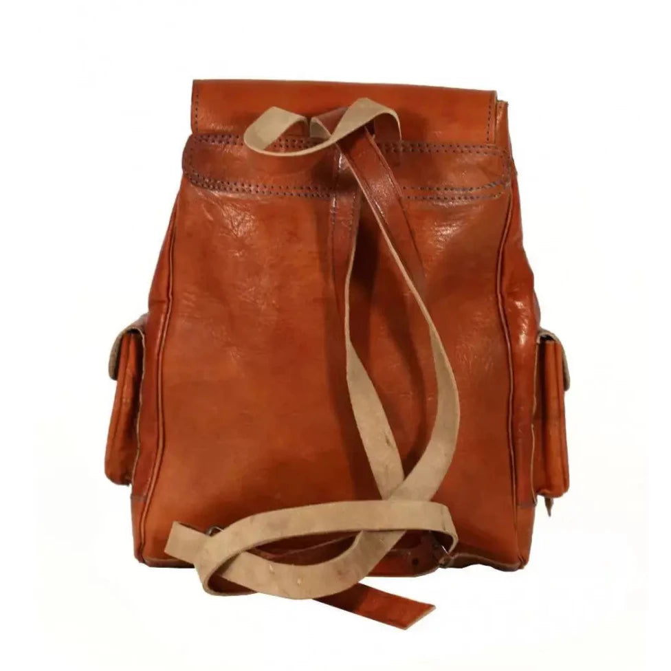 Biyadina Handmade Kilim and Leather Backpack - Unique and Durable Design Biyadina Store