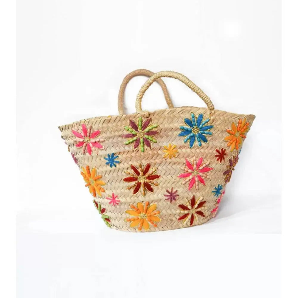 Biyadina Multicolored flower basket BiyadinaStore