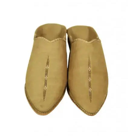 Biyadina Pointed babouche suede color camel Biyadina Store