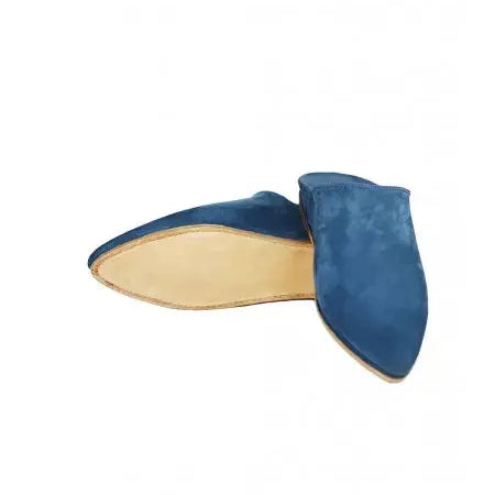 Biyadina Pointed suede babouche Biyadina Store