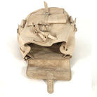 Biyadina Premium Beige Handmade Leather Backpack - Vintage Style handmade by our highly expert craftsman BiyadinaStore