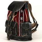 Biyadina Premium Black Handmade Leather Backpack - Vintage Style with Timeless Elegance BiyadinaStore