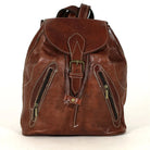 Biyadina Premium Brown Handmade Leather Backpack - Classic Style with Timeless Elegance BiyadinaStore