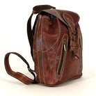 Biyadina Premium Brown Handmade Leather Backpack - Classic  with Timeless Elegance BiyadinaStore