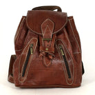 Biyadina Premium Brown Handmade Leather Backpack - Vintage Style handmade by our highly expert craftsman BiyadinaStore