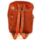 Biyadina Premium Red Handmade Leather Backpack - Classic Style with Timeless Elegance BiyadinaStore