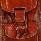 Biyadina Premium Red Handmade Leather Backpack - Vintage Style goods for women BiyadinaStore