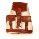Biyadina Premium Red Handmade Leather Backpack - Vintage Style with Timeless Elegance BiyadinaStore