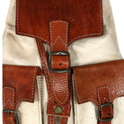 Biyadina Premium Red Handmade Leather Backpack - Vintage Style with Timeless Elegance BiyadinaStore