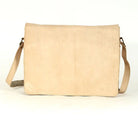 Biyadina Premium Vintage Messenger Leather Bag Handmade Satchel Beige - Timeless Elegance for Professionals BiyadinaStore