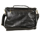 Biyadina Premium Vintage Messenger Leather Bag Handmade Satchel Black Antique Cowhide Leather BiyadinaStore