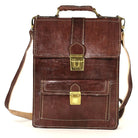 Biyadina Premium Vintage Messenger Leather Bag Handmade Satchel Brown for Ladies and gentleman Shoulder-bags BiyadinaStore