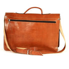 Biyadina Premium Vintage Messenger Leather Bag Handmade Satchel Red craftsman Elegance for Professionals BiyadinaStore