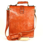Biyadina Premium Vintage Messenger Leather Bag Handmade Satchel Red for Ladies and gentleman Shoulder-bags BiyadinaStore