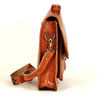 Biyadina Premium Vintage Messenger Leather Bag Handmade Satchel Red highly expert craftsman BiyadinaStore