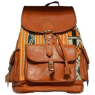 Biyadina Store Handbag  - Brown - Stylish & Functional Travel Accessory - Premium Calfskin Leather & Color Kilim - Multiple Compartments BiyadinaStore