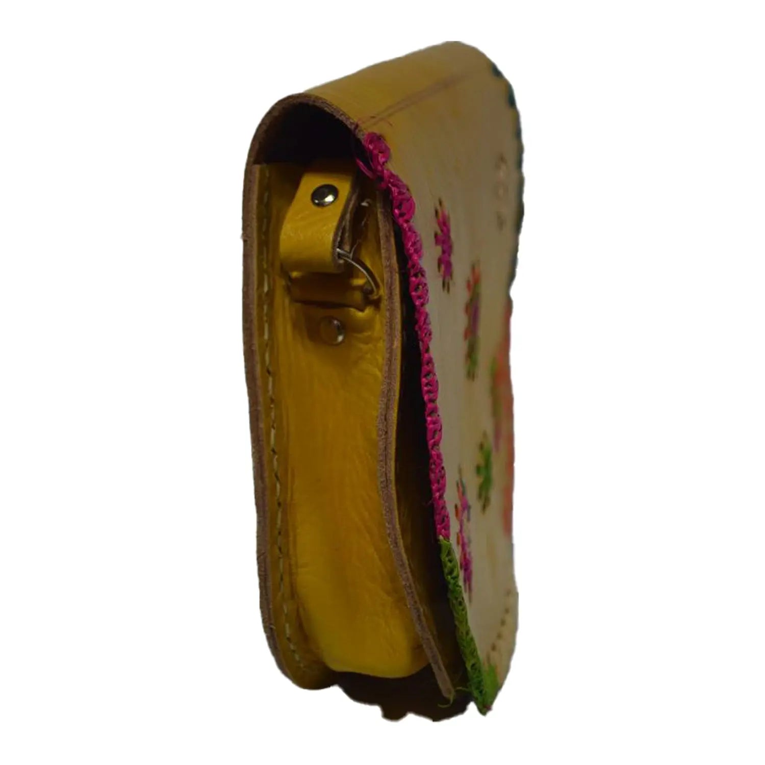 Biyadina Store Handbag Purse - Gold - Stylish & Functional Travel Accessory - Premium Calfskin Leather Colorful Design - Multiple Compartments BiyadinaStore
