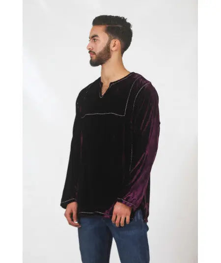 Dark purple tunic Biyadina Store