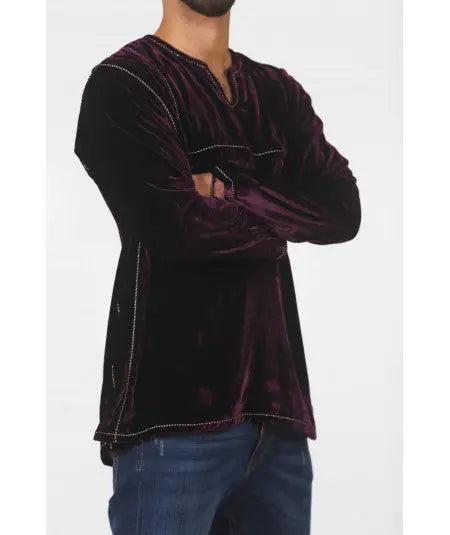 Dark purple tunic Biyadina Store