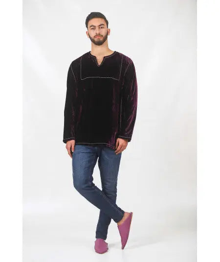 Dark purple tunic Biyadina Store