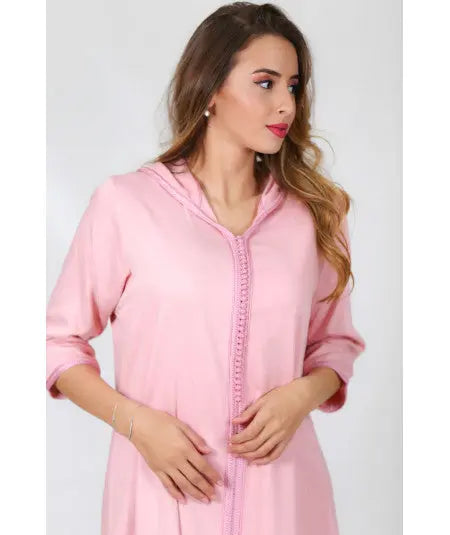 Djellaba mlifa pink single with pink sfifa Biyadina Store