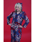 Djellaba printed with black cable Biyadina Store
