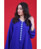 Djellaba royal blue with randa Biyadina Store