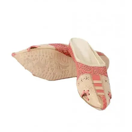 Engraved flower babouche slipper Biyadina Store