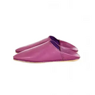 Handmade Moroccan Leather Pink Slippers Biyadina Store