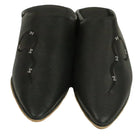 Men's Deco Sarma Black Moroccan Babouches Leather Slippers Biyadina Store