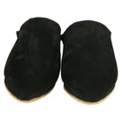 Men's Suede Black Moroccan Babouches Leather Slippers Biyadina Store