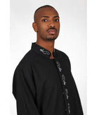 Men's black lined shirt Biyadina Store