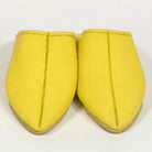 Moroccan Handmade Yellow Leather Slippers Biyadina Store