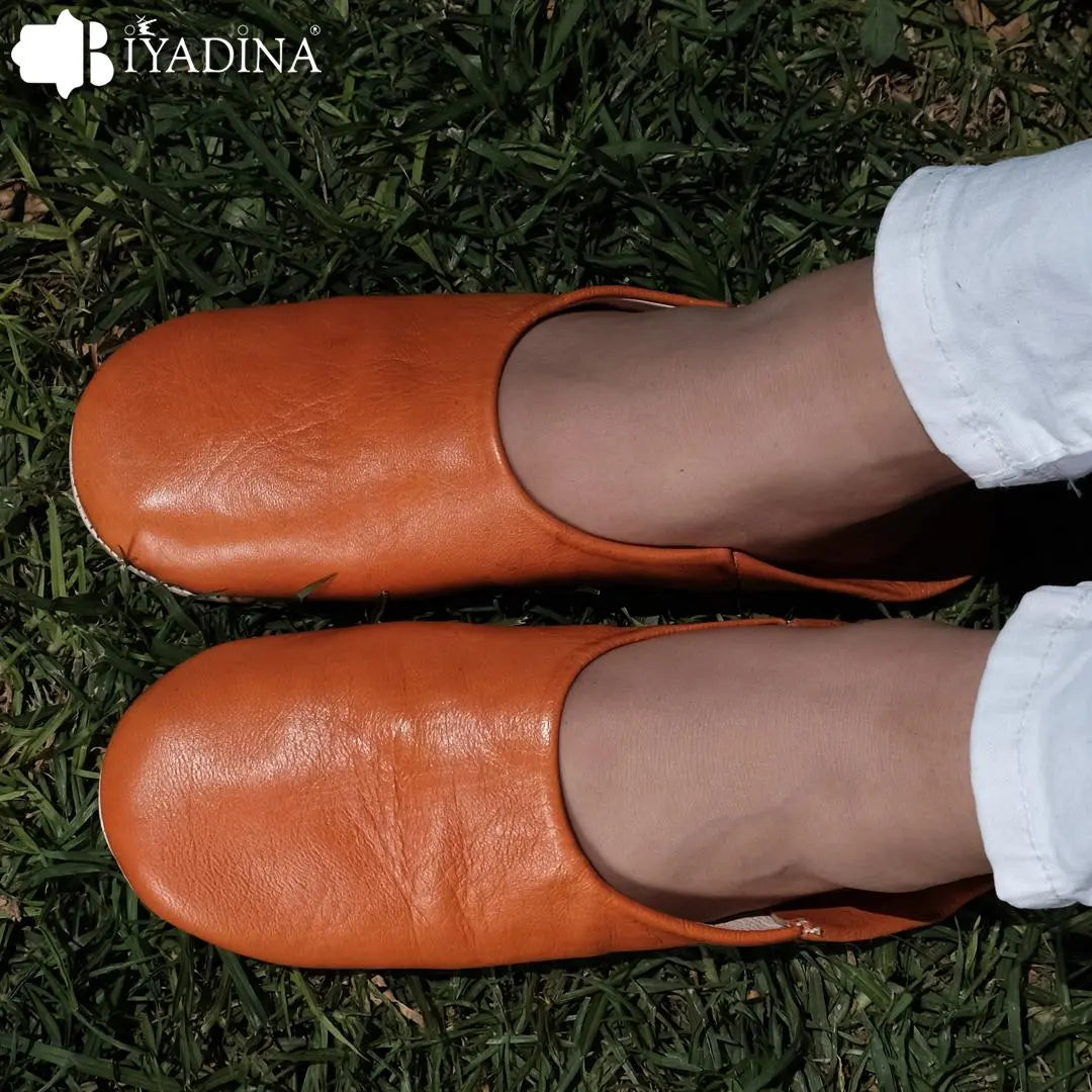 Moroccan leather slippers