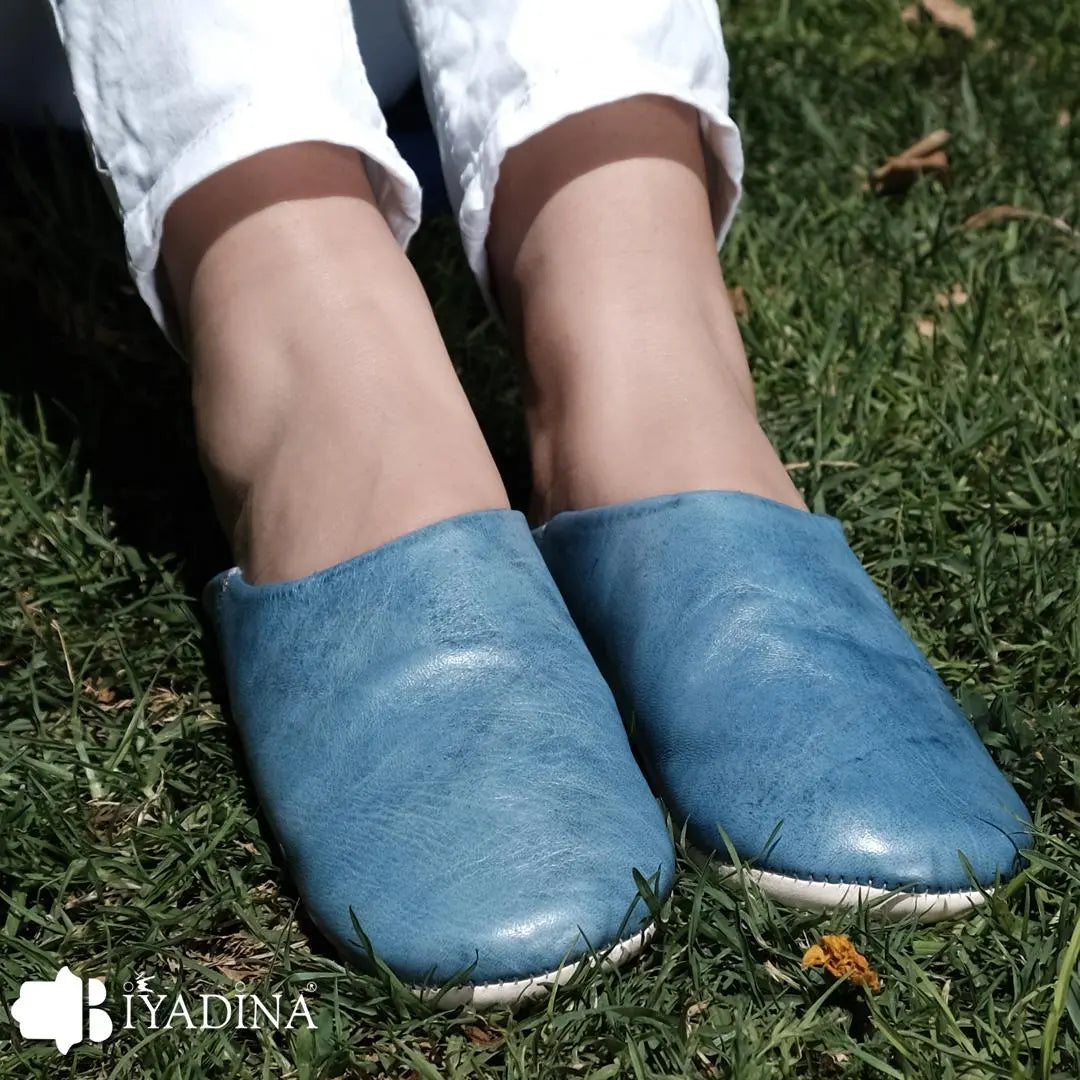 Moroccan leather slippers Biyadina Store