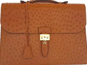 Ostrich leather Ostrich BRIEFCASE Biyadina Store