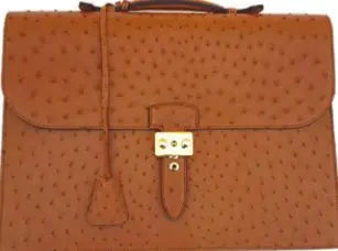 Ostrich leather Ostrich BRIEFCASE Biyadina Store