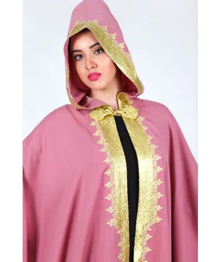 Pink cape with sfifa in gold Biyadina Store