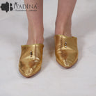 Pointed leather slipper Biyadina Store