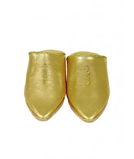 Pointed leather slipper Biyadina Store