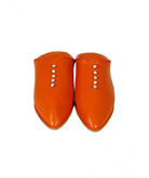 Pointed leather slipper decorated with pearls Biyadina Store