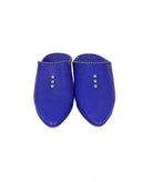 Pointed leather slipper decorated with pearls Biyadina Store