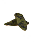 Suede slipper pointed military pattern Biyadina Store