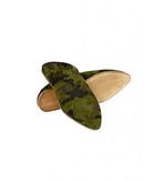 Suede slipper pointed military pattern Biyadina Store