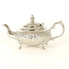 Traditional Moroccan Teapot - Handcrafted Silver Copper - Theiere Fakroune - 18.5 X 9.5 X 10 - BiyadinaStore - Piriform Shape with Engravings Biyadina Store