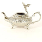 Traditional Moroccan Teapot - Handcrafted Silver Copper - Theiere Fakroune - 18.5 X 9.5 X 10 - BiyadinaStore - Piriform Shape with Engravings Biyadina Store