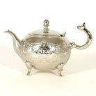 Traditional Moroccan Teapot - Handcrafted Silver Copper - Theiere Gm Rotterdam N°24 - 26.5 X 15 X 16 - BiyadinaStore - Piriform Shape with Engravings Biyadina Store