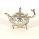 Traditional Moroccan Teapot - Handcrafted Silver Copper - Theiere Mm Rotterdam N°16 - 18.5 X 11 X 11 - BiyadinaStore - Piriform Shape with Engravings Biyadina Store