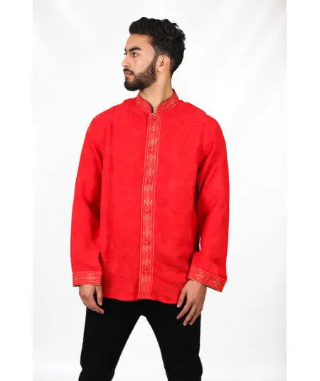 Traditional red tunic Biyadina Store